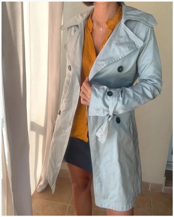 Trench IKKS gris clair excellent état