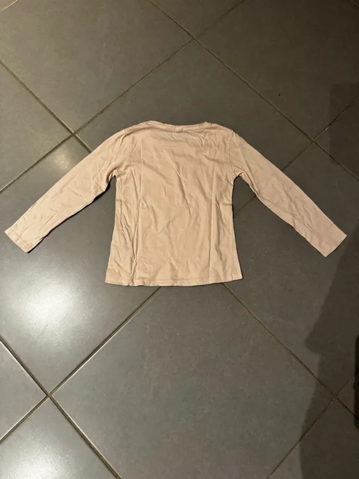 T shirt manches longues à sequins - Kiabi - Tête de licorne - Rose - 6 ans - photo numéro 5