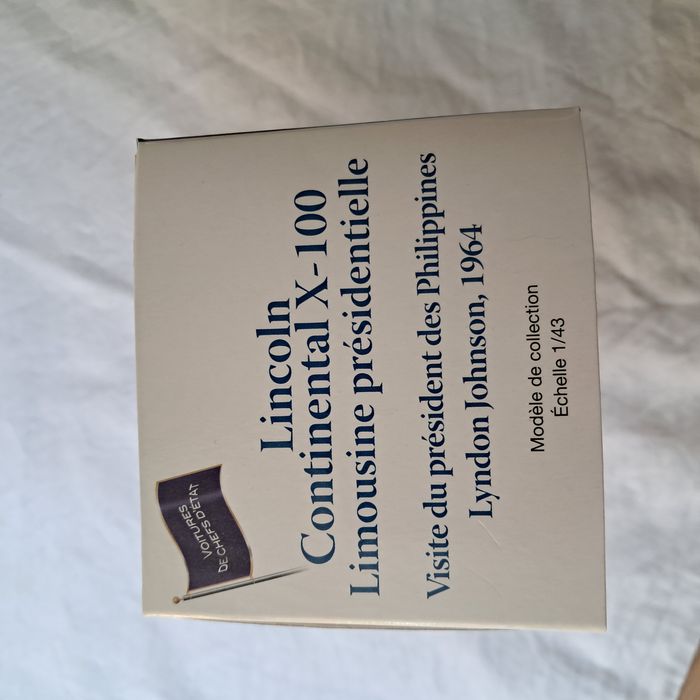 Lincoln continental Limousine X-100 Lyndon Baines Johnson Ech 1/43 Editions Atlas - photo numéro 4
