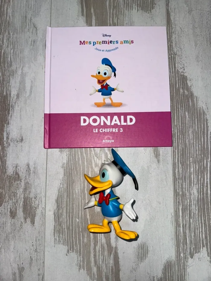 Figurine + livre mes premiers amis Disney Donald