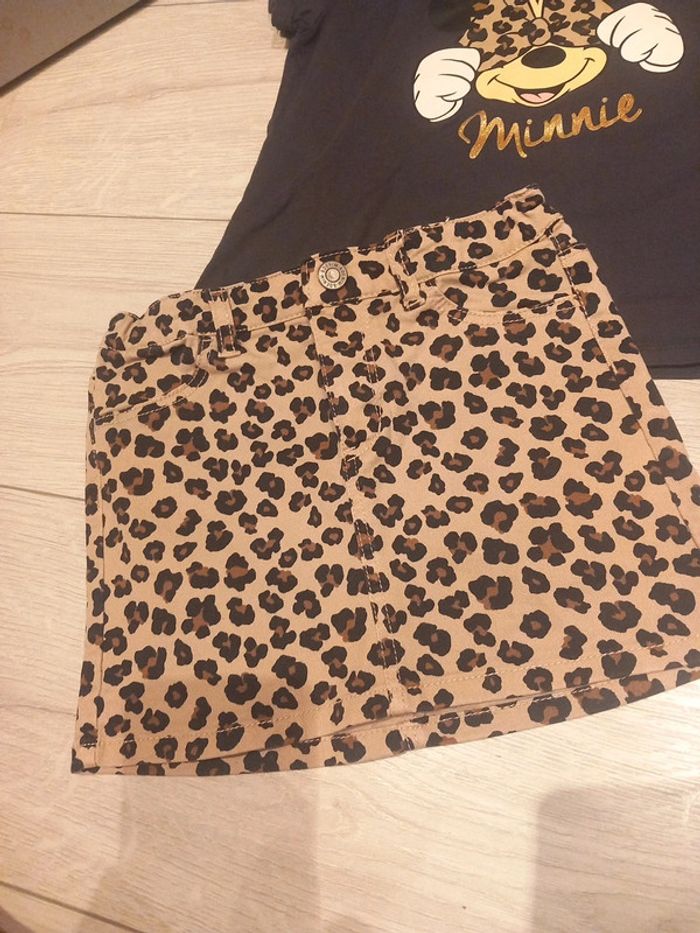 Ensemble minnie léopard h&m 4/6 ans - photo numéro 2