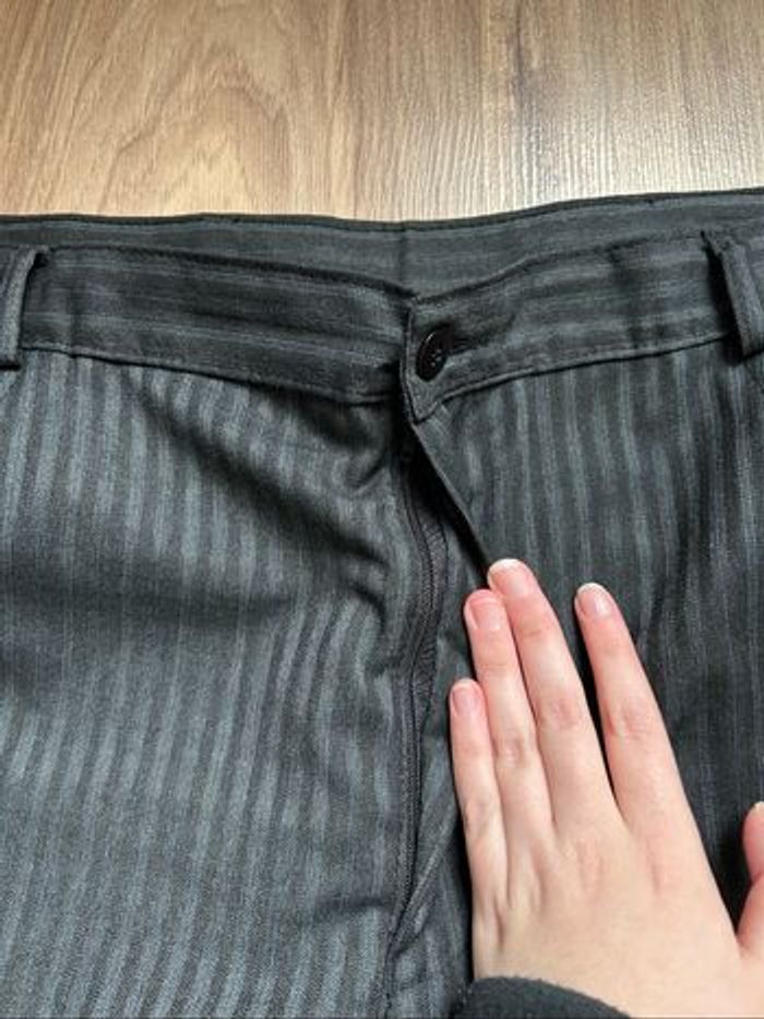 Pantalon de costume gris à rayures Homme Tout Simplement Tailles 48-50 - photo numéro 4