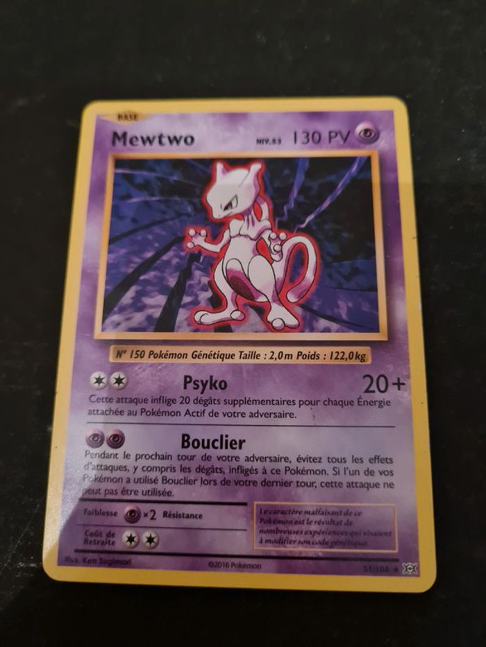 Carte pokémon Mewtwo 51/108 - photo numéro 1
