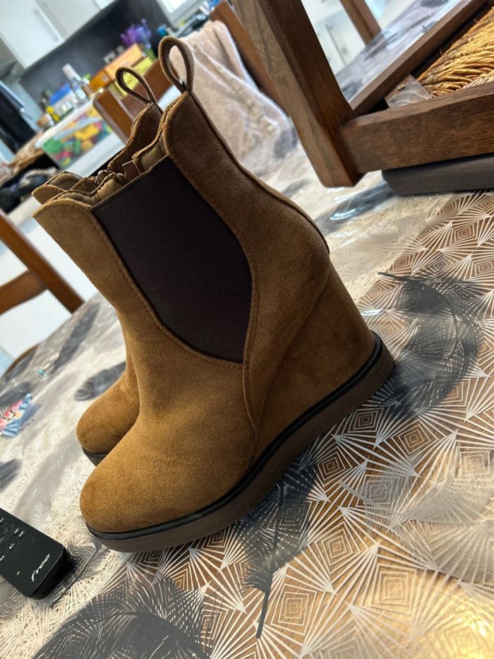 Bottines talons compensés - photo numéro 3