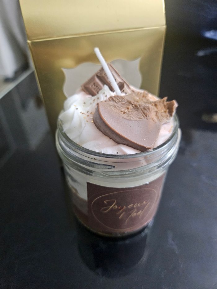 Bougie gourmande au chocolat
