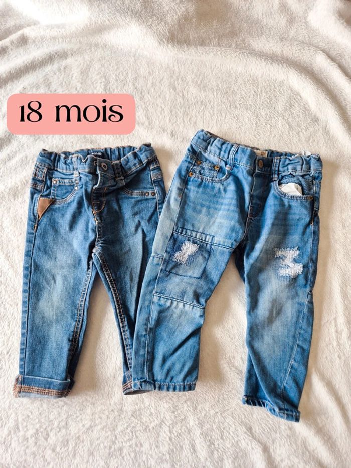 Lot 2 jeans 18 mois