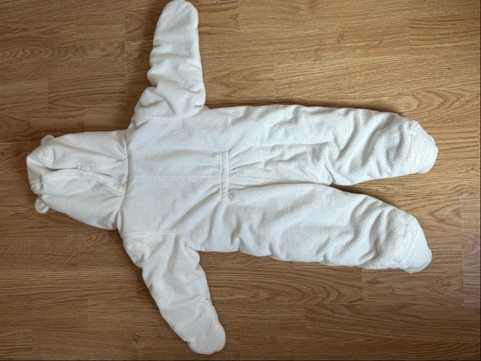 Combinaison pilote In Extenso blanche - 62 cm (3 mois) - Très bon état - photo numéro 2