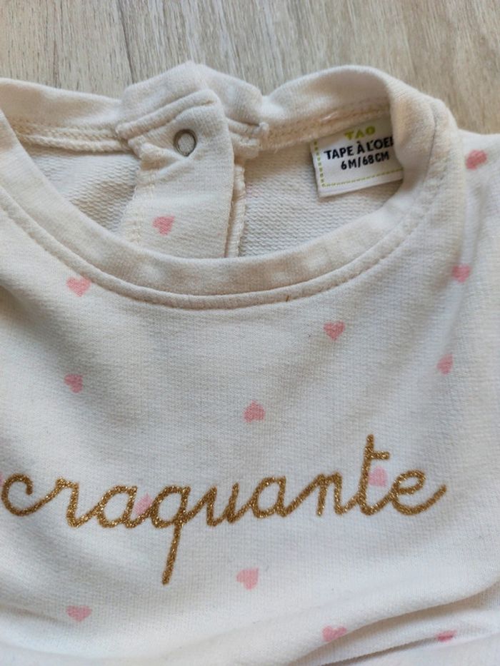 Lot bébé fille 6M 5 hauts et 1 jean (Noukies, Absorba, TAO etc) - photo numéro 2