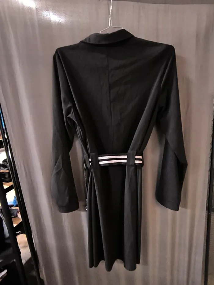 339581 robe noire avec ceinture femme 38 - photo numéro 2
