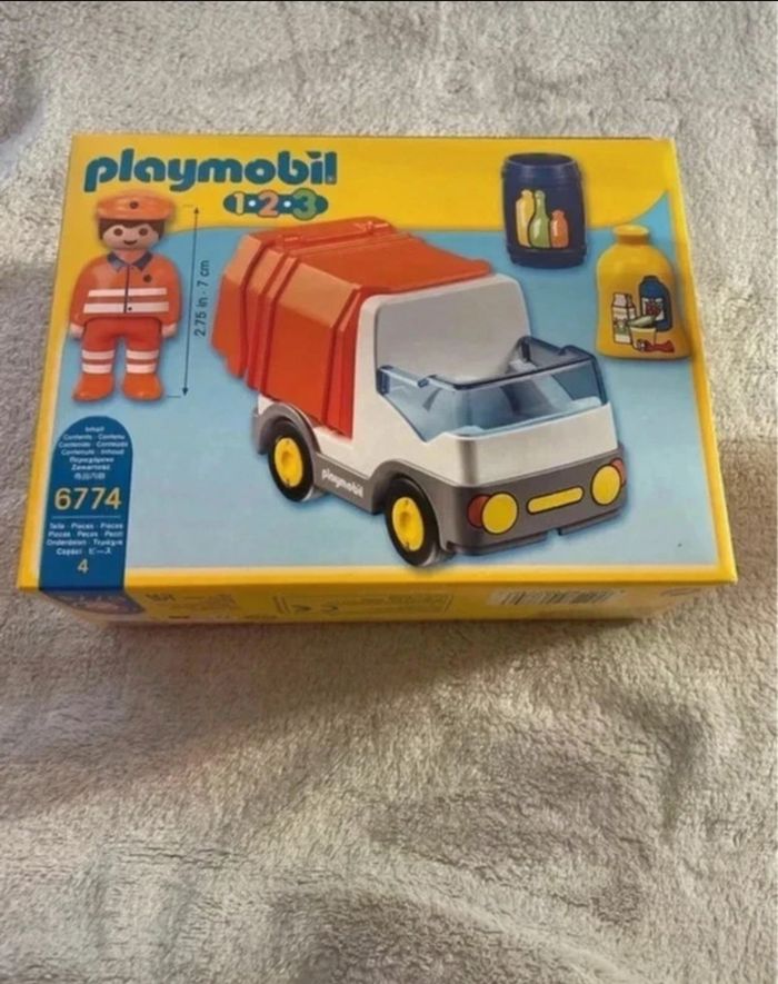 Playmobil 1 2 3 - Camion poubelle - photo numéro 2