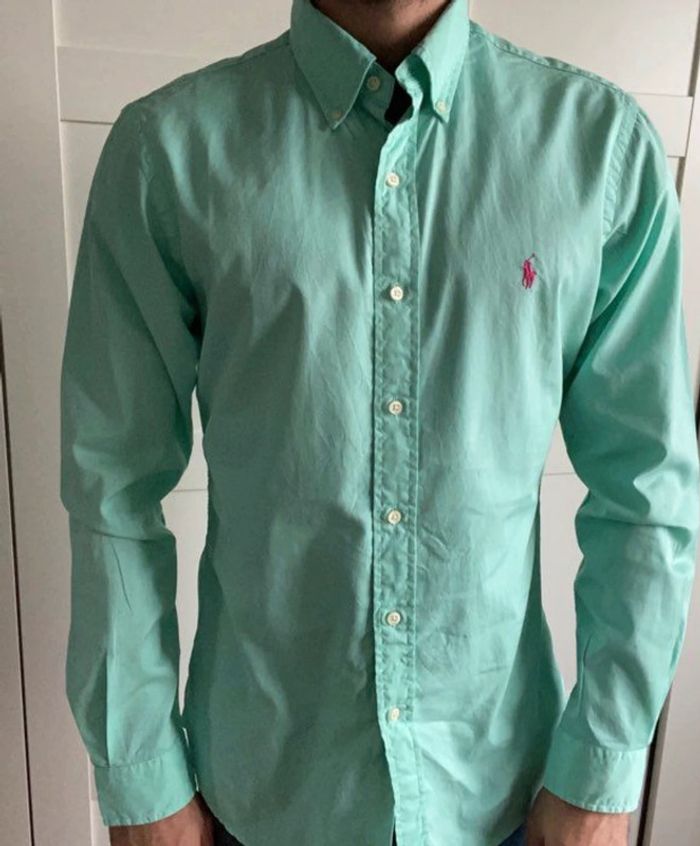 Chemise Ralph Lauren verte homme taille S