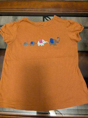 Tee shirt fille manches courtes 3 ans