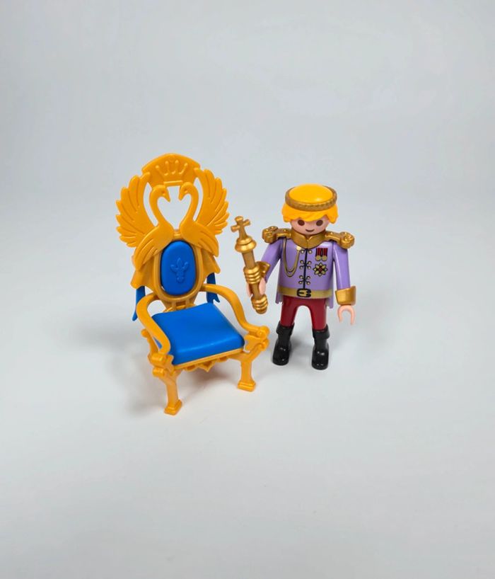 Playmobil Figurine Médiéval prince et son trône - photo numéro 5