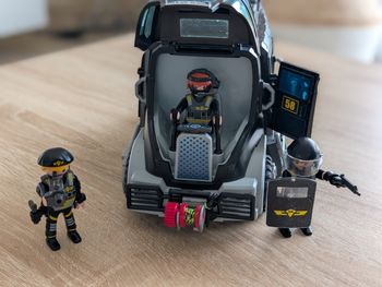Playmobil 9360 Camion des policiers d'élites avec sirène et gyrophare