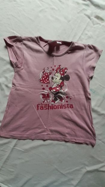 Tee-shirt rose motif Minnie