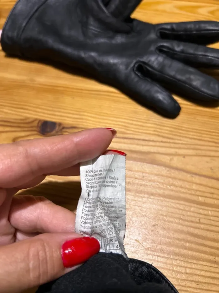 Paire de gants cuir de mouton - photo numéro 4