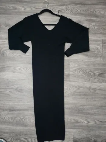 Robe pull longue Mango
