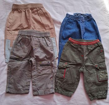 Lot de 4 pantalons léger 6 mois