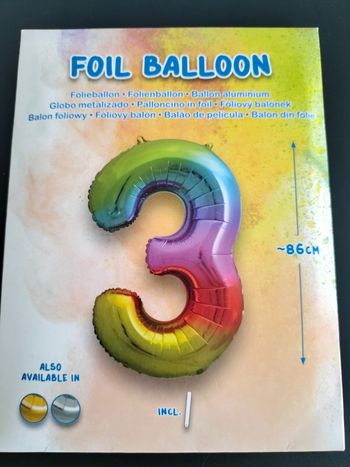 Ballon Neuf chiffre 3