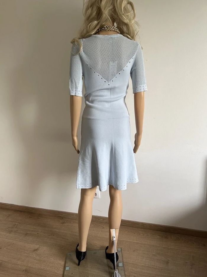 Robe bleue claire neuve à manches courtes Morgan taille XS (valeur 80€) - photo numéro 6
