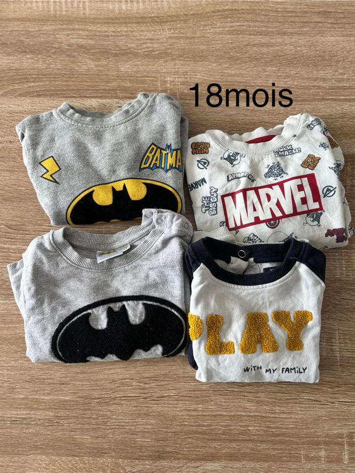 Sweat Marvel 18 mois