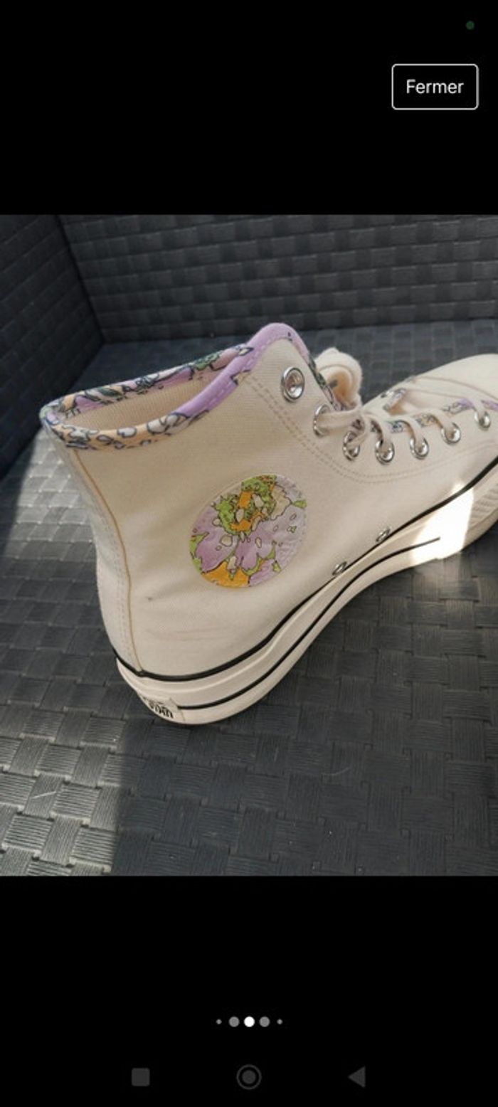 Converses blanches all star - photo numéro 4