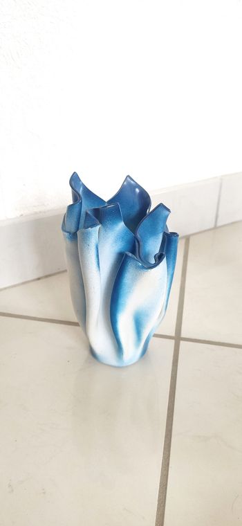 Vase bleu fait  main