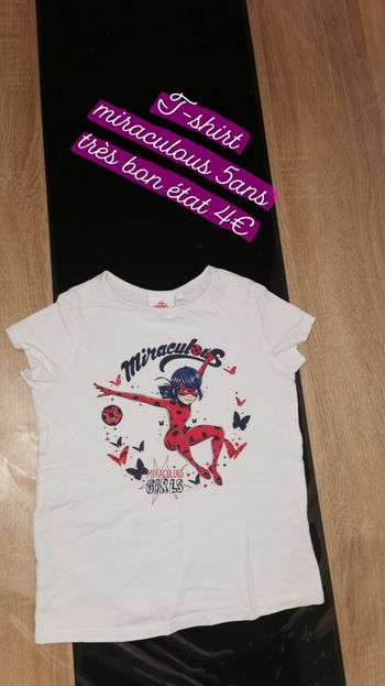 T-shirt miraculous 5ans