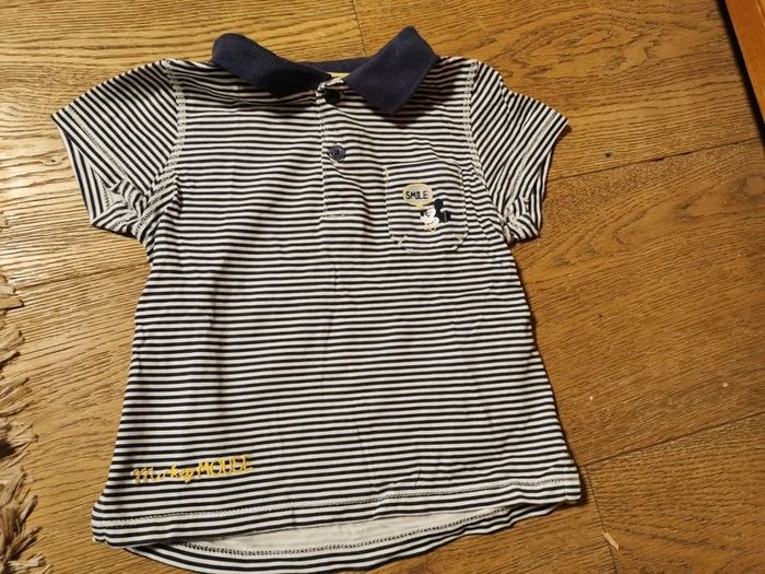 Polo rayé Disney 18 mois