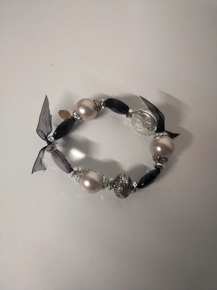 Bracelet fantaisie élastique en perles