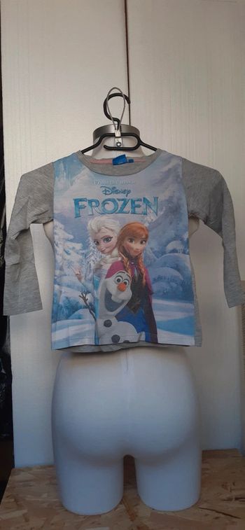 Tee-shirt manches longues 4-5ans reine des neige