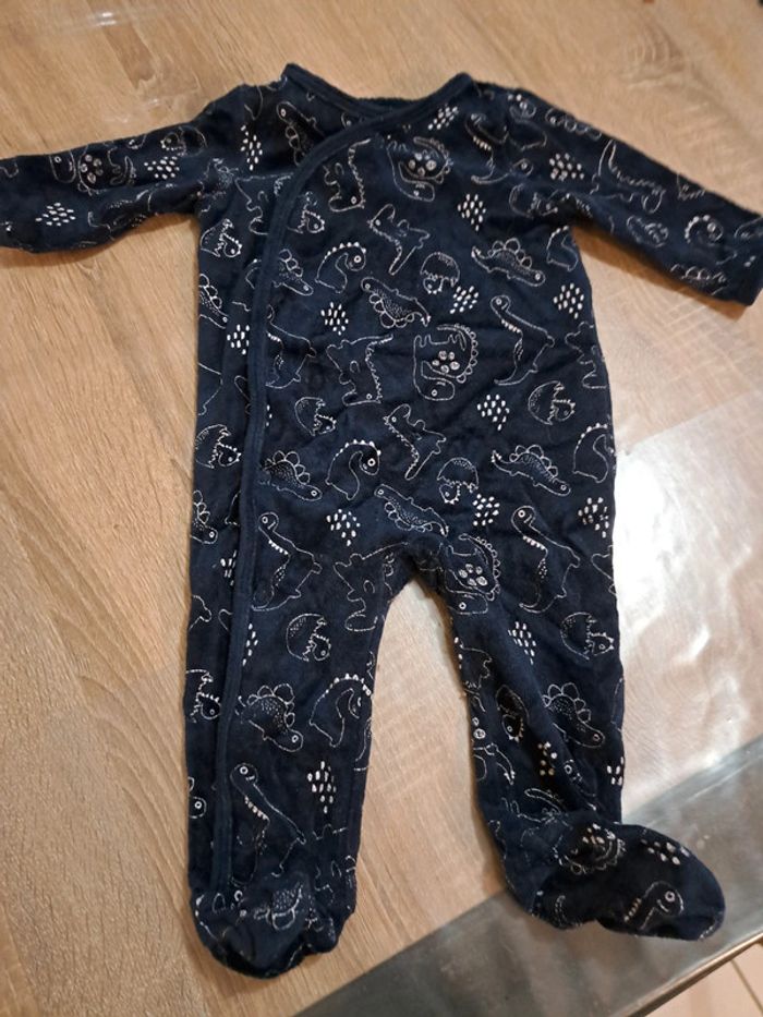 Pyjama bleu marine dinosaure 9 mois - Gemo