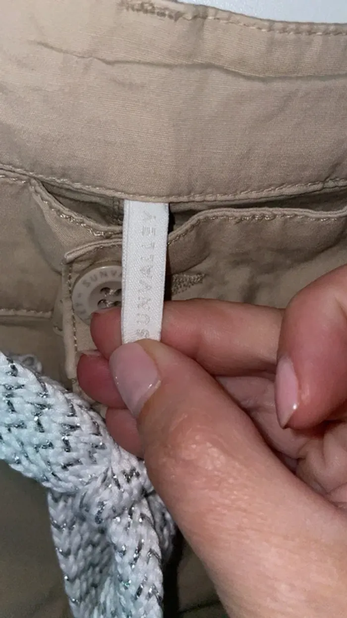 Short femme Sun Valley sable taille 36 avec ceinture tressée - Parfait été - photo numéro 2