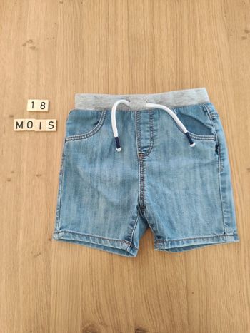 Short en jean Obaïbi 18 mois