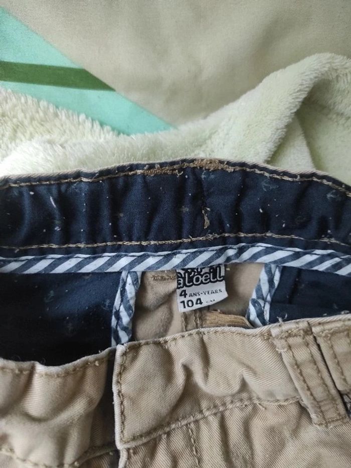 Pantalon beige 4 ans tape à l'oeil - photo numéro 3