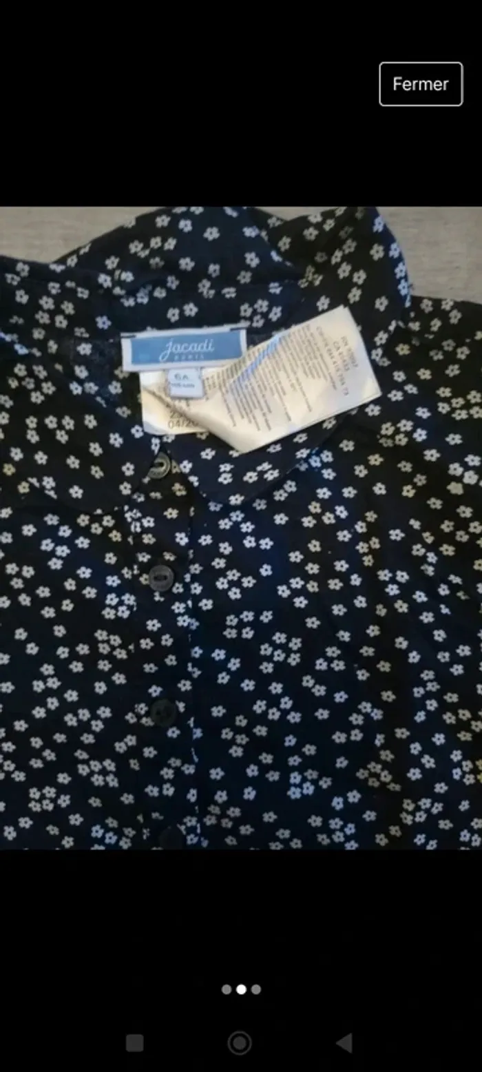 Blouse jacadi 6 ans - photo numéro 2