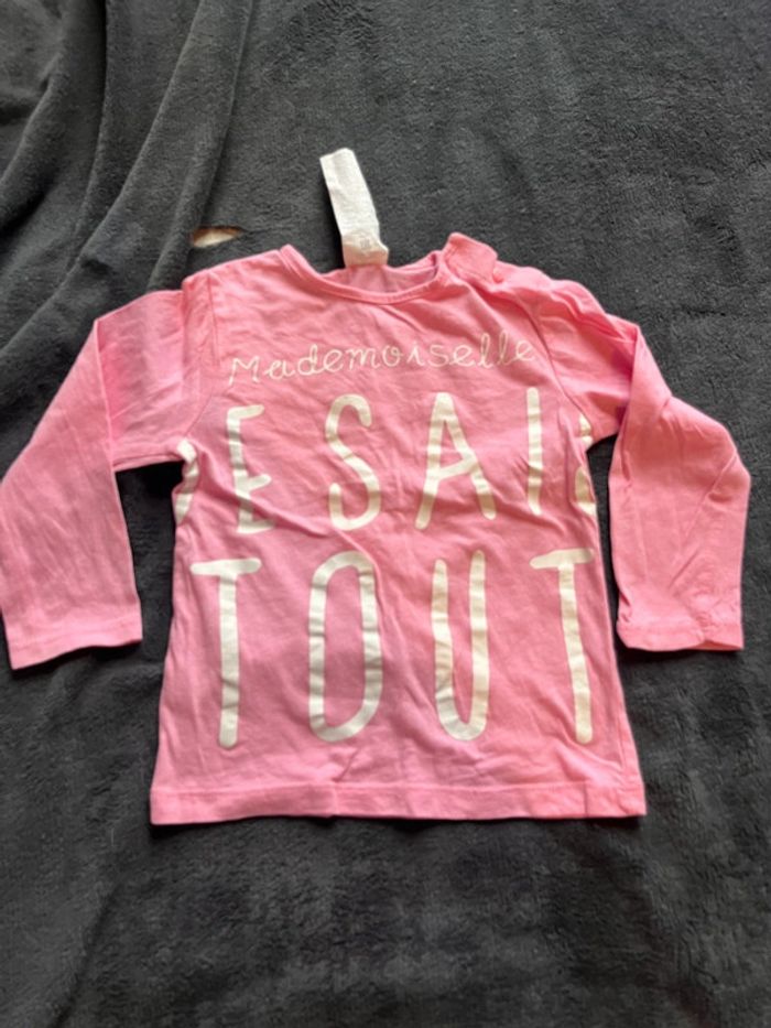 Sous pull fille 24 mois kiabi