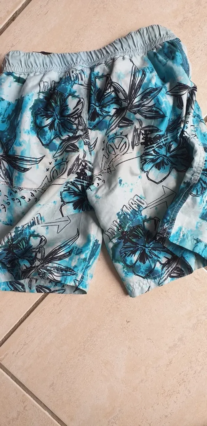 Caleçon de bain bleu ciel Longboard 8 ans 126 cm - photo numéro 2