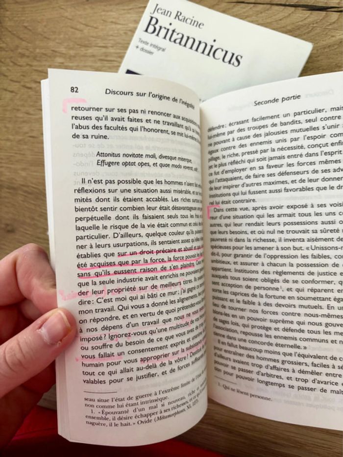 Lot de Livres Discours sur l’origine et les fondements de l’inégalité parmi les hommes - photo numéro 6