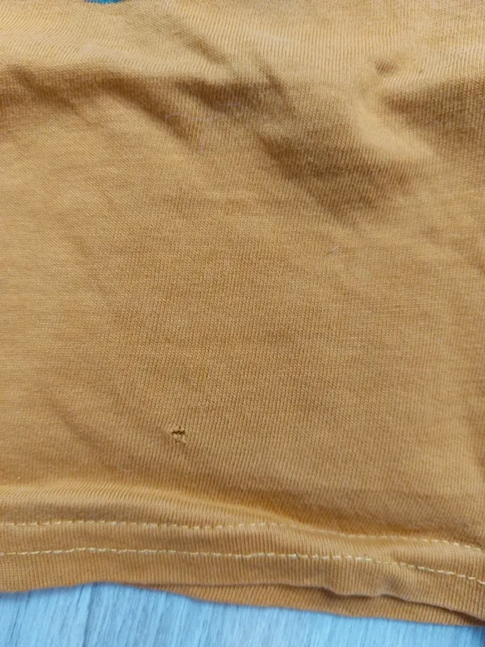 Lot 2 t-shirts très légers Gemo/Mes petits cailloux 36M - photo numéro 3