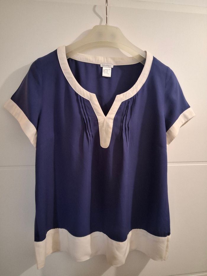 Top bicolore soft grey