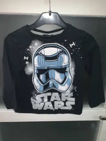 T-shirt enfant Star Wars Stormtrooper noir 3 ans