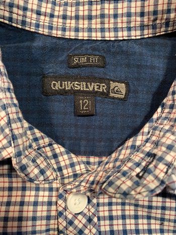 Superbe chemise ML#quicksilver#taille 12 ans