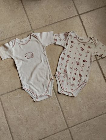 Lot de 2 bodies 12mois