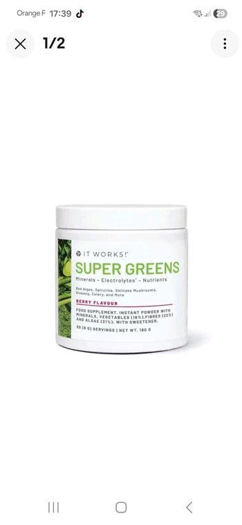 Super greens it works 