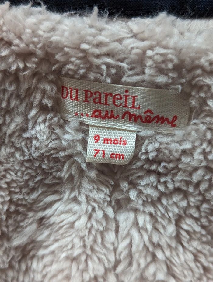Manteau fourré DPAM 💙 9 mois - photo numéro 4
