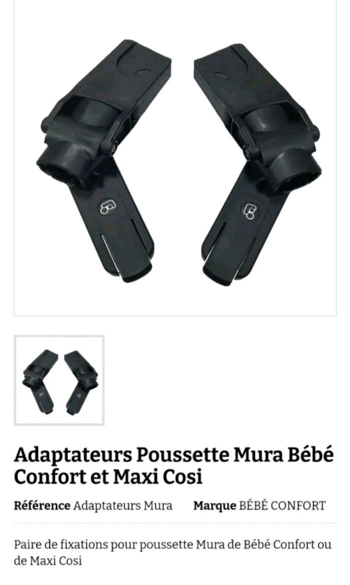 Adaptateur poussette maxi cosi Mura - photo numéro 3
