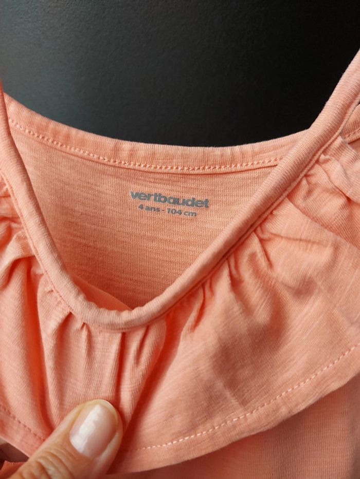 Robe corail à fines bretelles Vertbaudet 4 ans - photo numéro 8