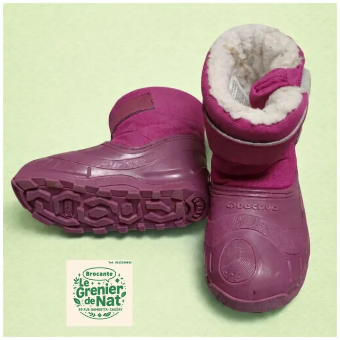 Bottes rose taille 24/26 - photo numéro 2