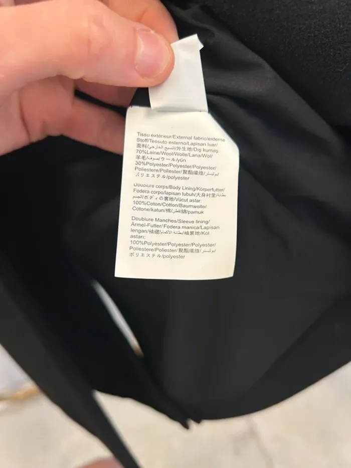 Manteau long Noir Galeries lafayette T.36 neuf - photo numéro 5